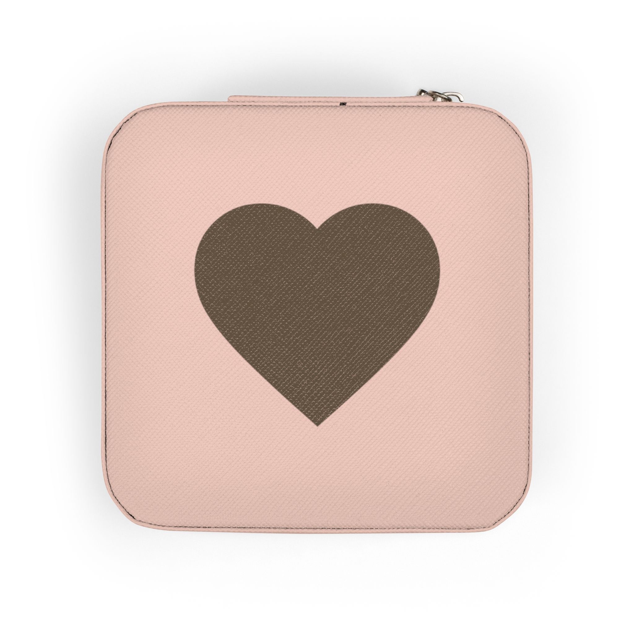 Heart Travel Jewelry Case – Compact Organizer for Rings, Earrings & Necklaces